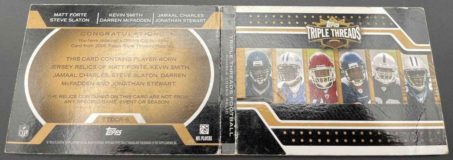 Matt Forte Darren McFadden 2008 Triple Threads #TTDCR-6 Patches  1/9 Book Rare