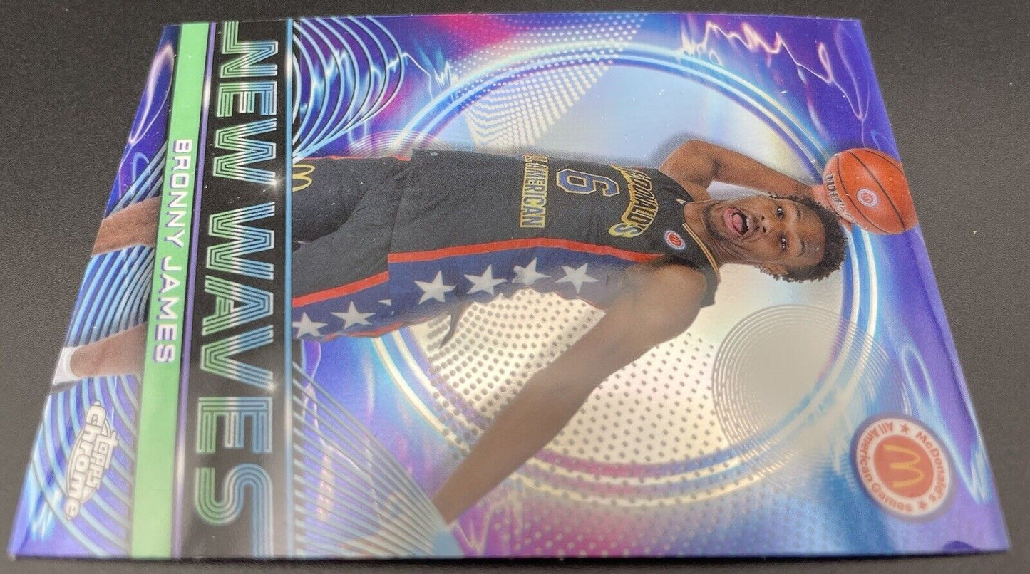 Bronny James 2023 Topps New Waves #NW-12 Blue Mcdonald’s All-American Games￼