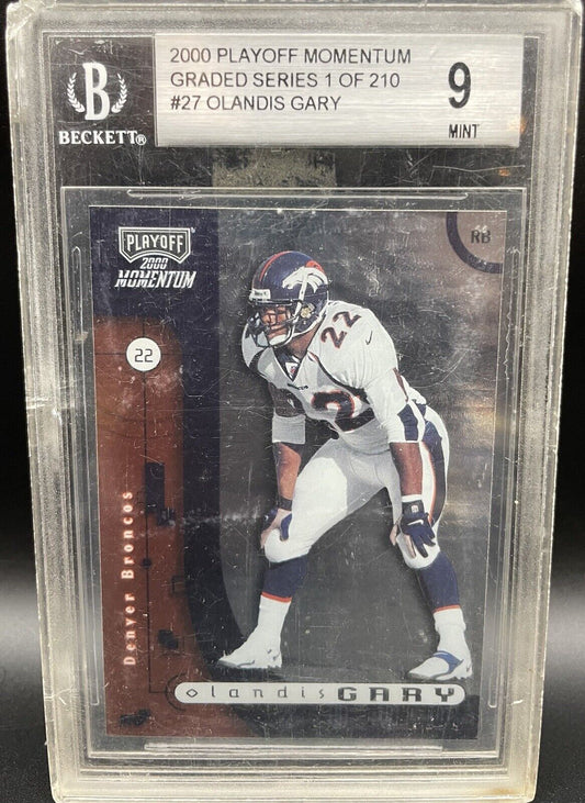 OLands Gary 2000 Play Off Momentum #27 Graded Series 1 Of 210 Denver Broncos