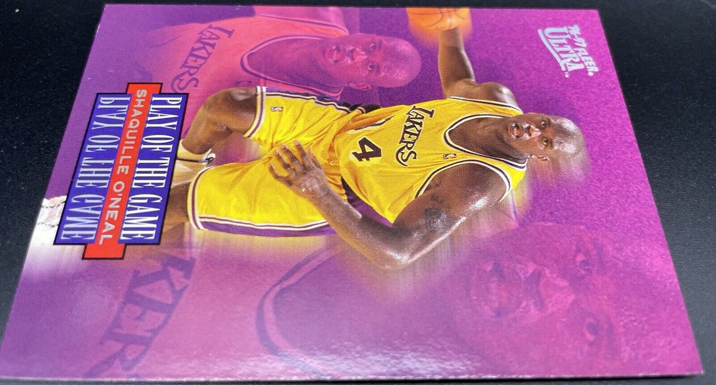 Shaquille O’Nneal 1997 Fleer Ultra #296 Player Of The Game LA Lakers Pink