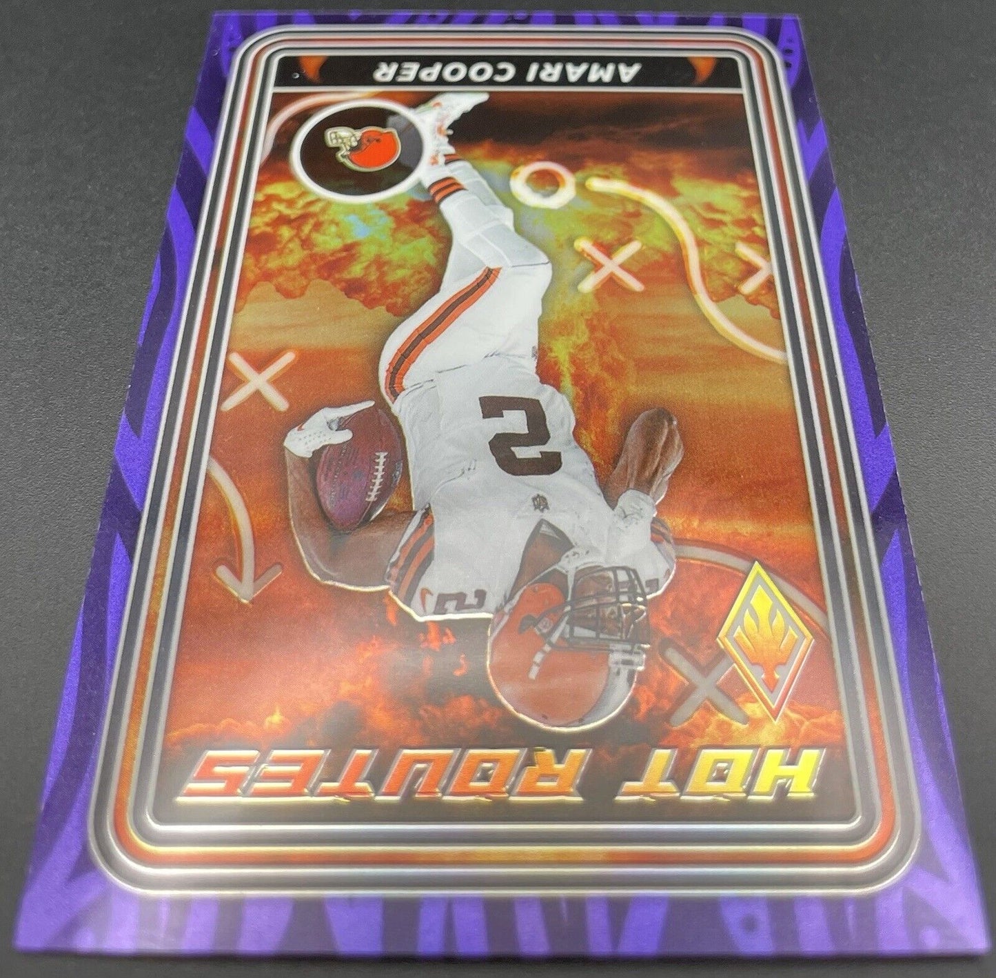 Amari Cooper  2023 Panini Phoenix #HR-5 Hot Routes Purple /125 Cleveland Browns