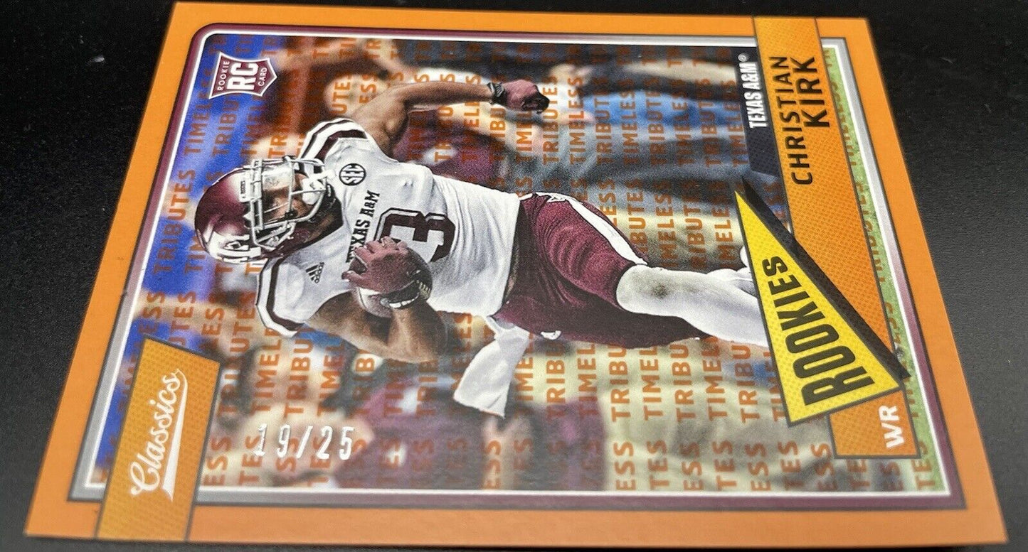 Christian Kirk 2018 Panini classic #222 (RC) /25 Draft 3 Arizona Cardinals