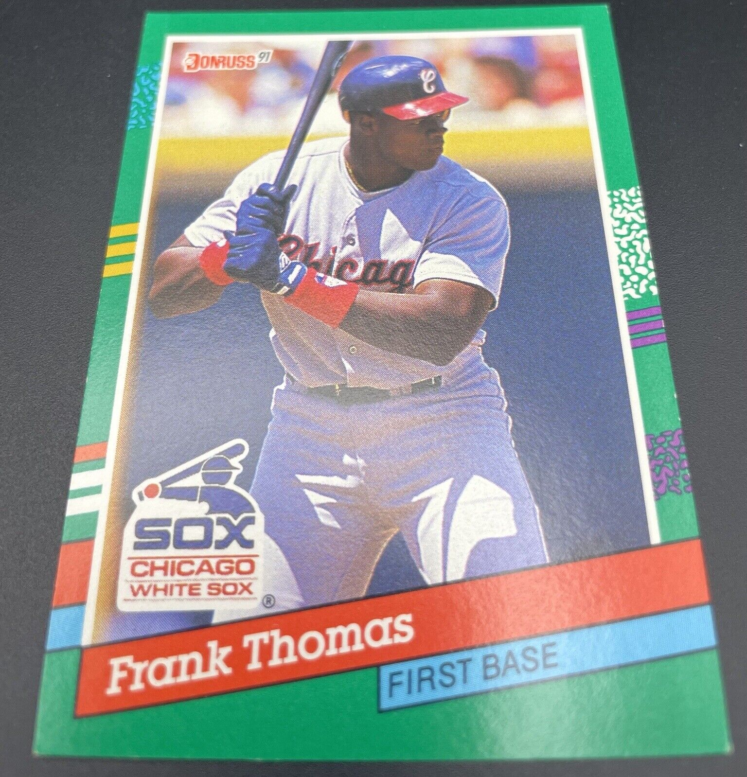 Frank Thomas 1991 Donruss #477 (RC) Season Chicago White Sox