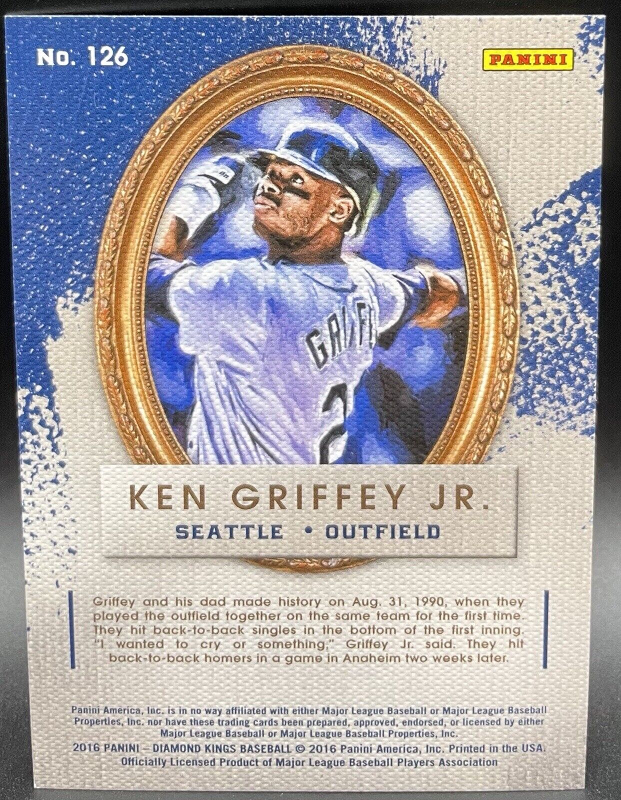 2016 Panini Diamond Kings Ken Griffey Jr. Seattle Mariners #126