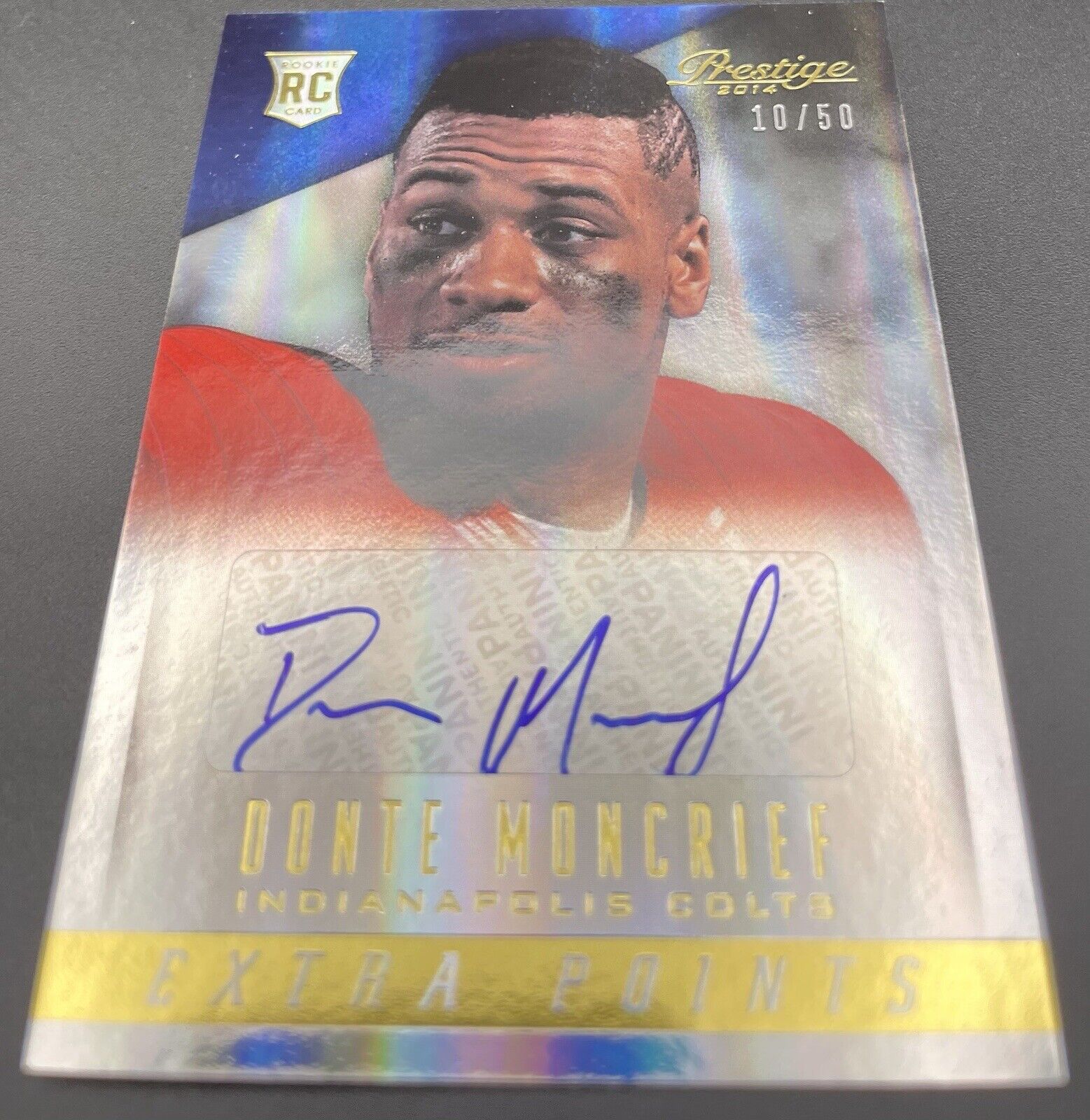 Donte Moncrief 2014 Panini Prestige Rookie Auto Gold Signatures #233 /50