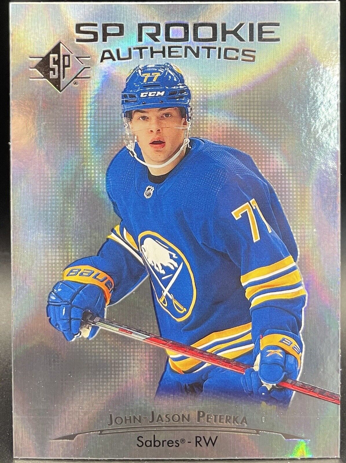 2021-22 SP - Rookie Authentics Blue #121 John-Jason Peterka (RC)