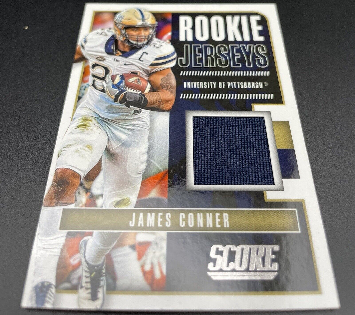 James Conner 2017 Panini Score #21 Patch RC Pittsburgh Steelers￼