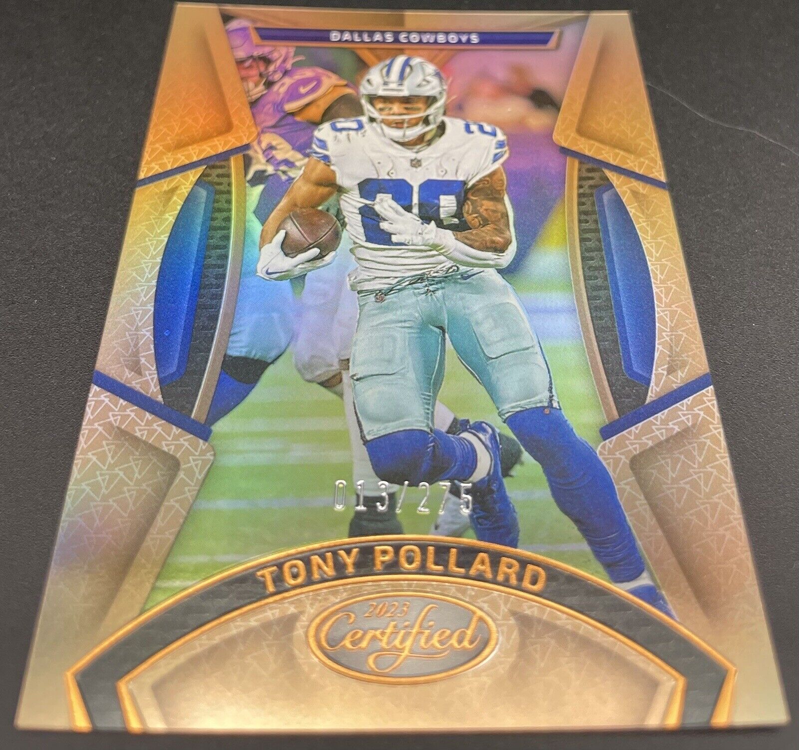 Tony Pollard 2023 Panini Certified - Mirror Bronze #48  /275 Dallas Cowboys ￼