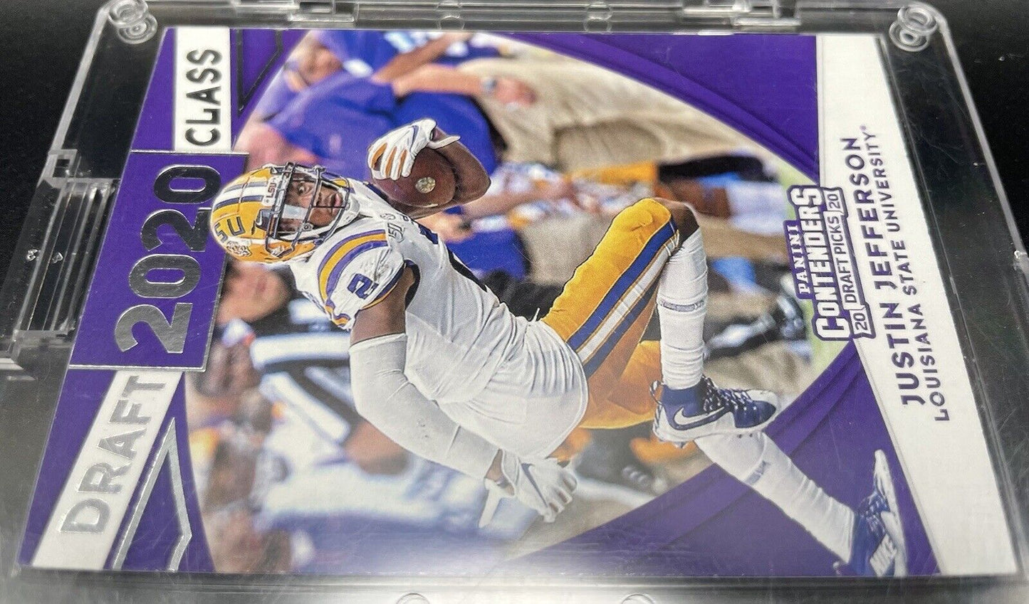 2020 Panini Contenders Draft Picks - Draft Class #17 Justin Jefferson (RC)