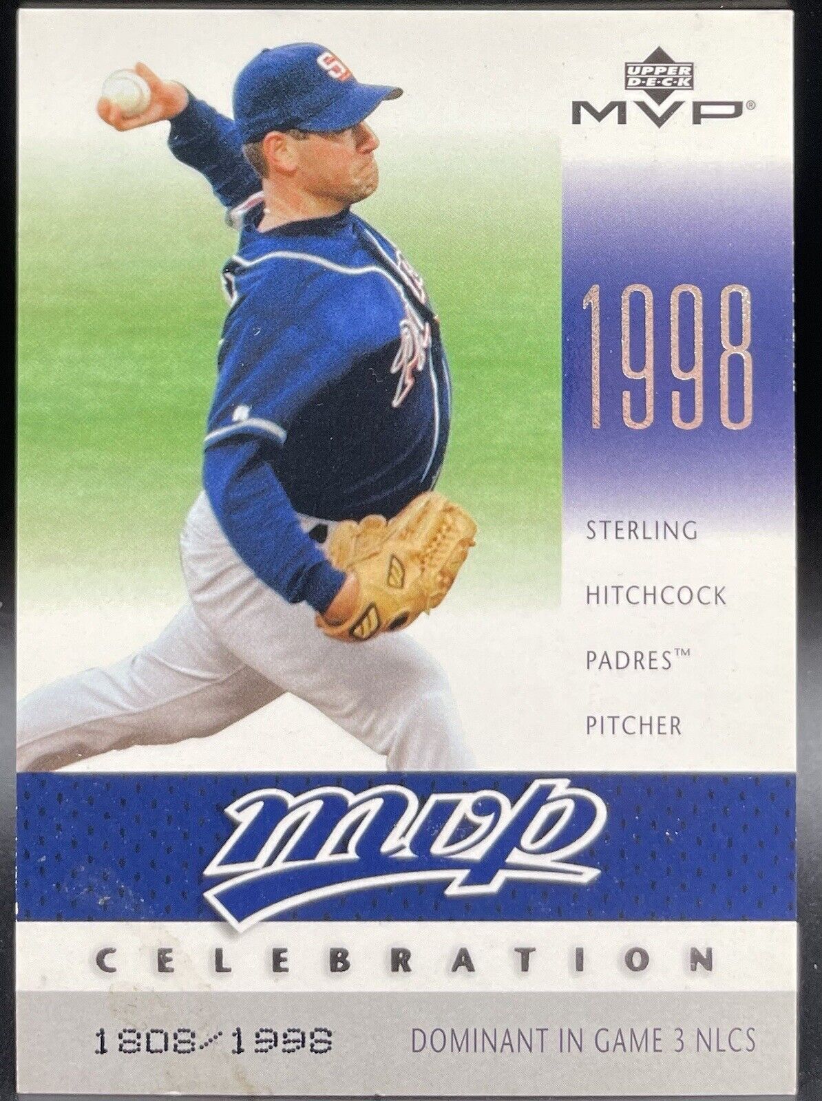 Sterling Hitchcock 2003 Upper Deck #MVP71 MVP /1998 San Diego Padres￼