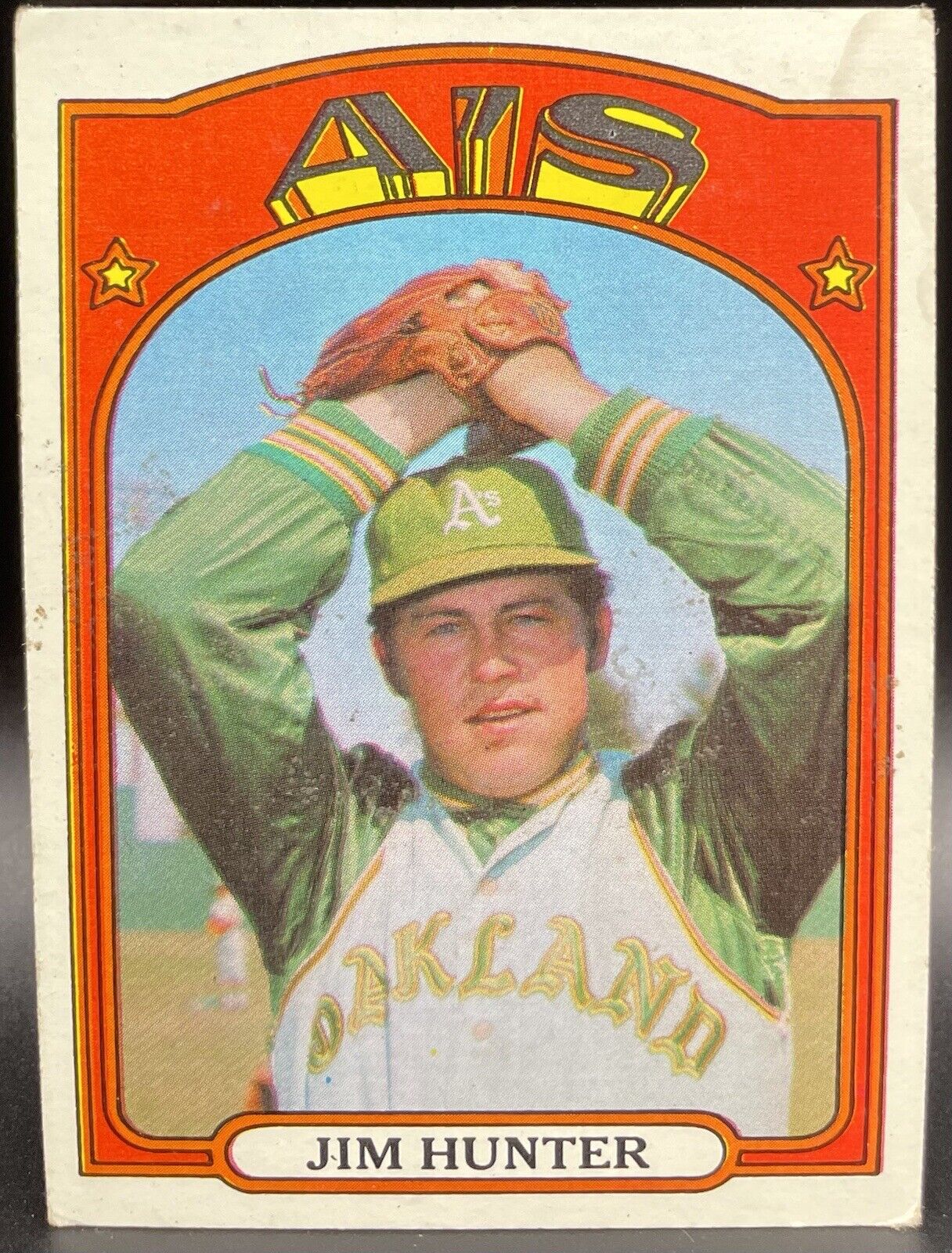 Jim Hunter 1972 Topps #330 1972 World Series Champions Oakland Athletics