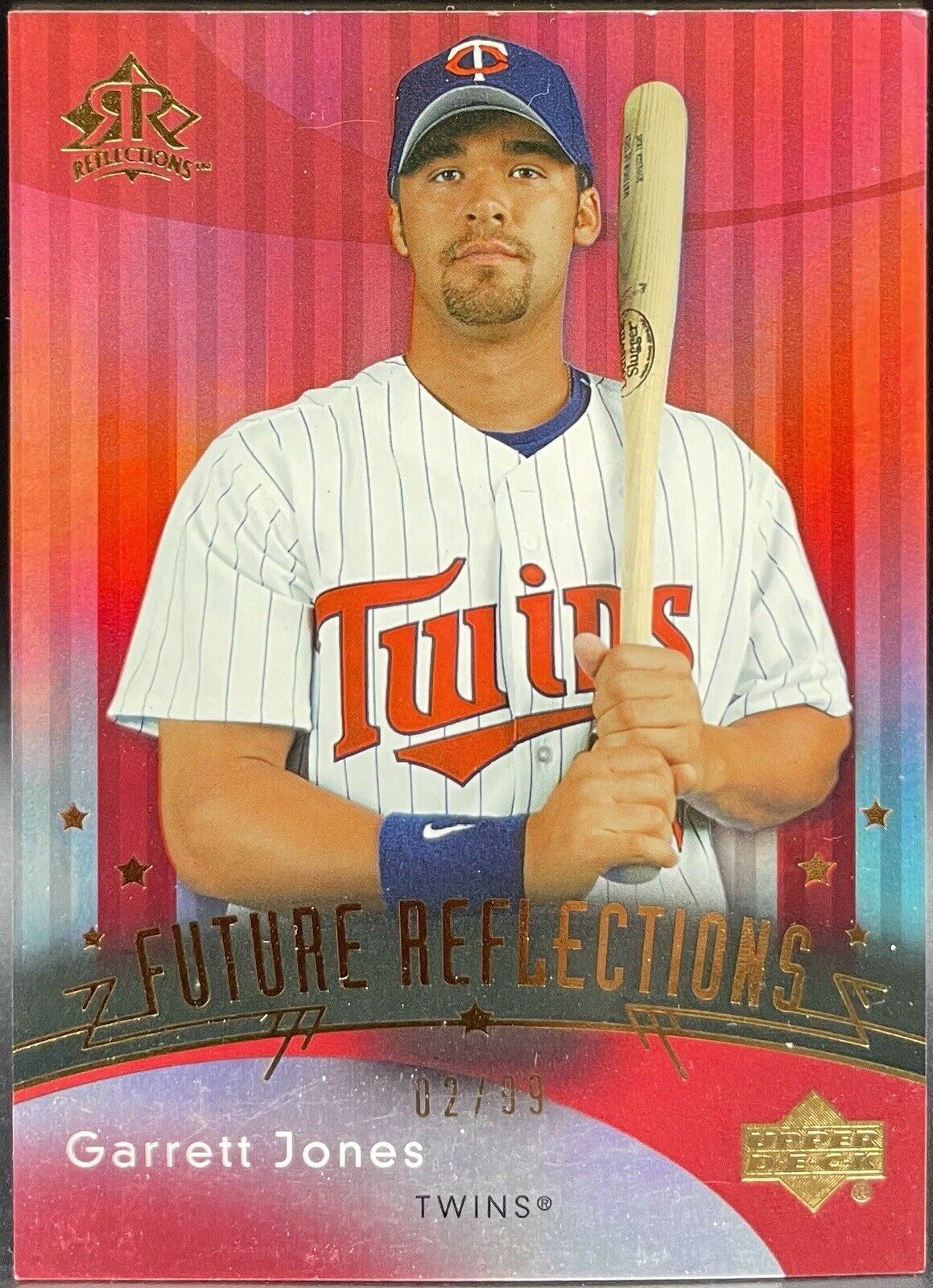 2005 Upper Deck Reflections - Future Reflections Red #227 Garrett Jones /99 (RC)