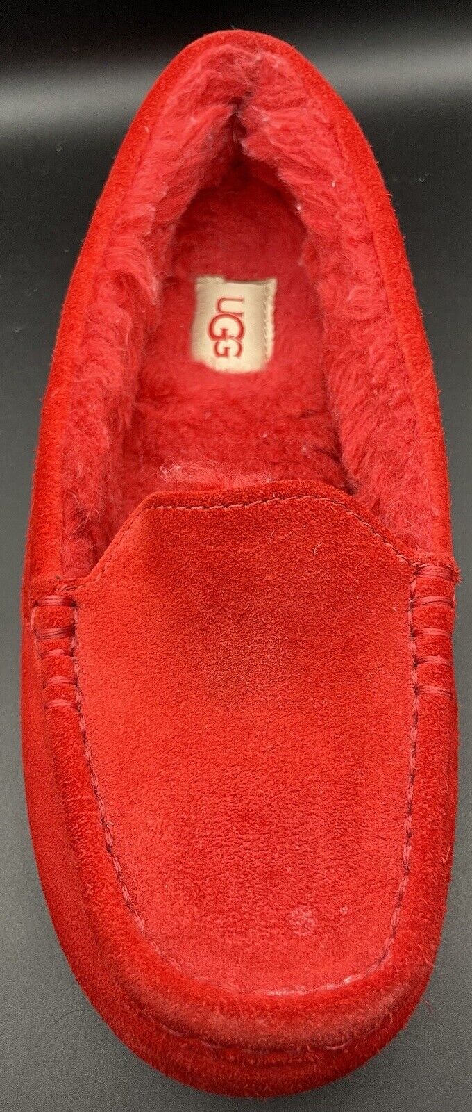 Womens Suede Ugg Moccasin Marrah Red size 5 used great condition