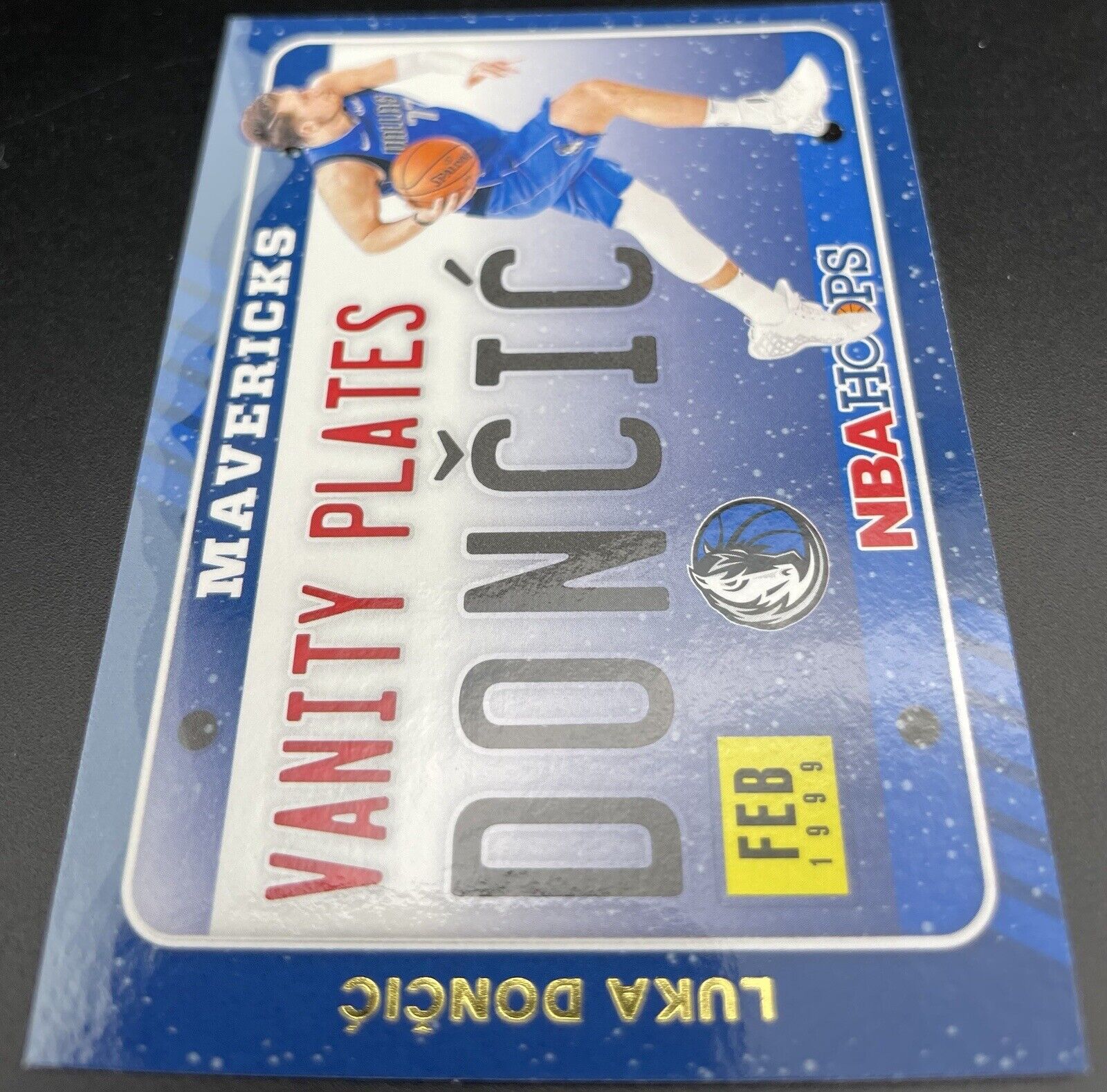 2020-21 Panini Hoops Luka Doncic Vanity Plates #10 Dallas Mavericks