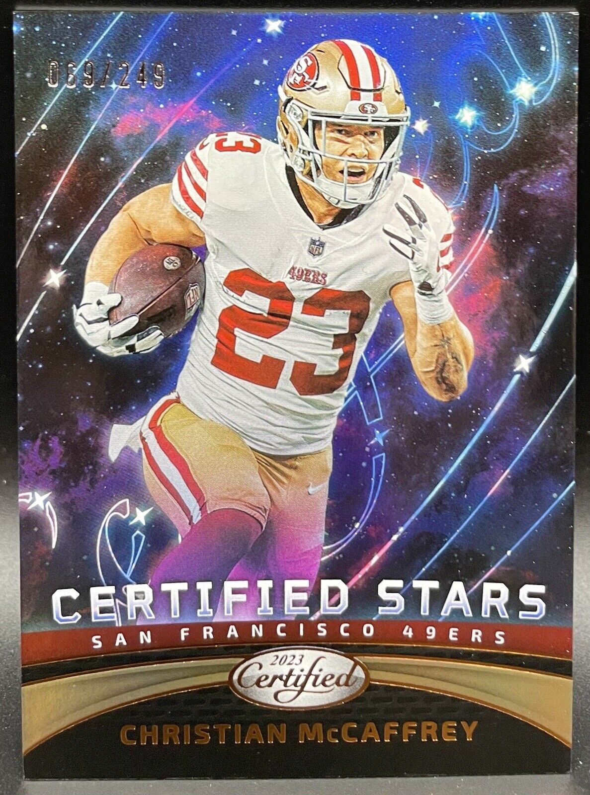 2023 Panini certified Christian McCaffrey #CS-8 San Francisco 49Ers /249  Cert. 