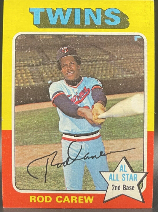 Rod Carew 1975 Topps #600 All-Star 2nd Base Minnesota Twins