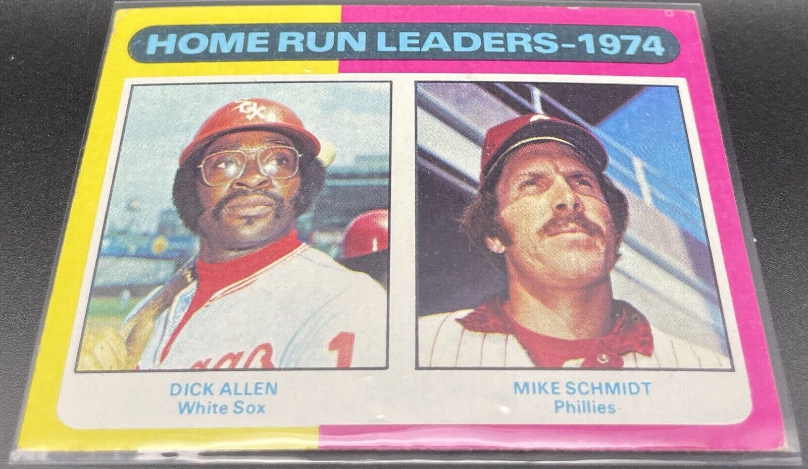 1975 Topps '74 HOME RUN LEADERS #307! Dick Allen, Mike Schmidt HOF