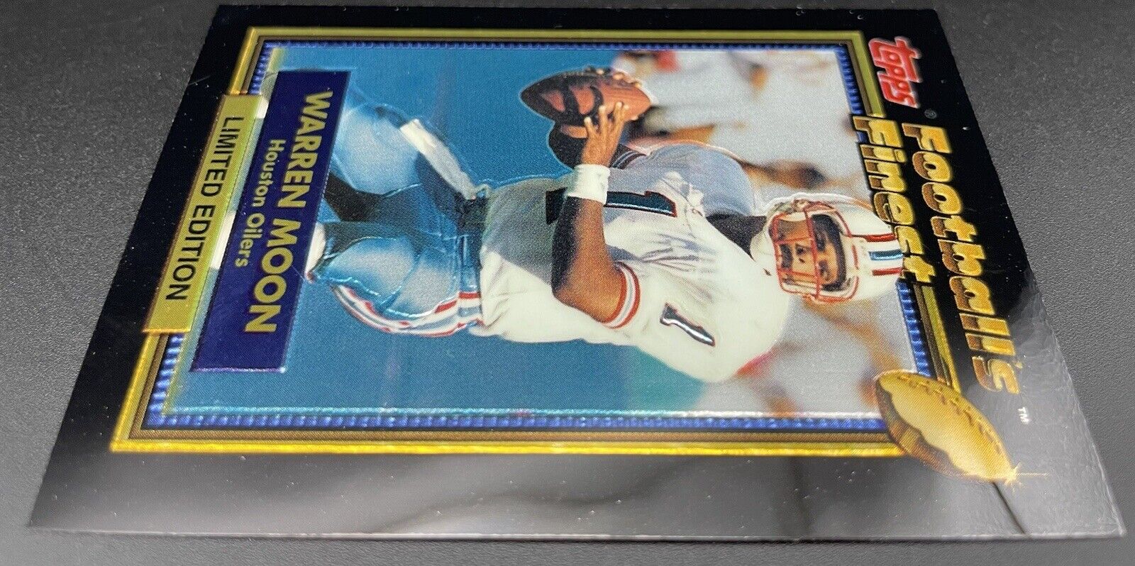 Warren Moon 1992 Topps 19 Of 44 Footballs Finest Limited Houston Oilers