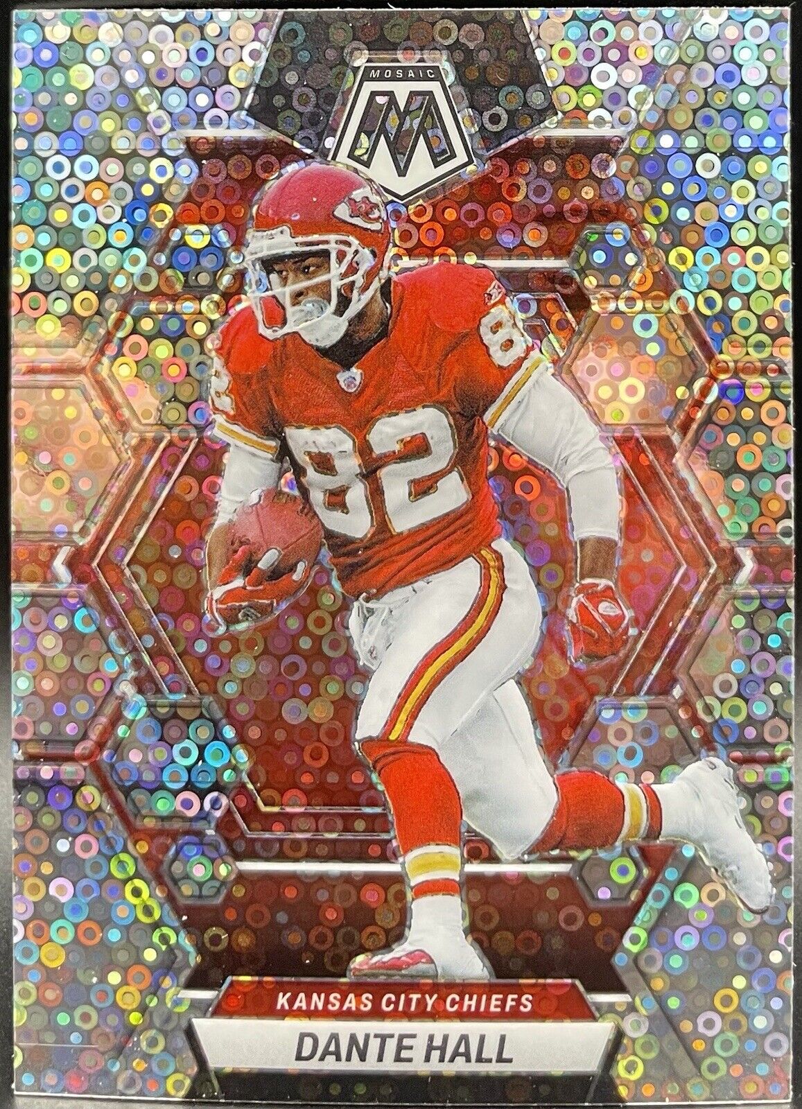 2023 Panini Mosaic Disc Silver Dante Hall #116 Kansas City Chiefs 🔥🔥🏈