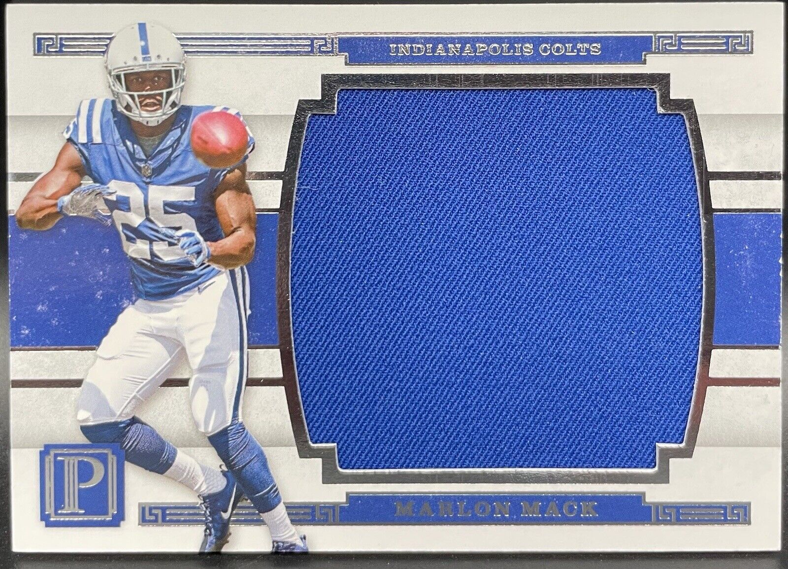 Marlon Mack 2017 Panini Pantheon #MM-MM Large PATCH,  98/99  Indianapolis Colts