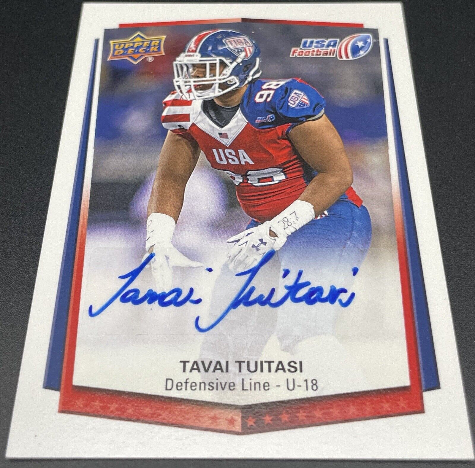 2015 Upper Deck USA Football - U-18 #85 Tavai Tuitasi (RC)