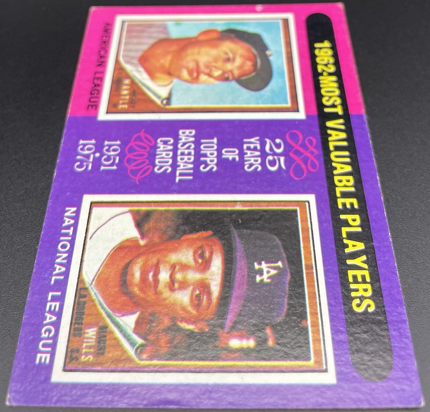 1975 Topps - Most Valuable Players #200 Maury Wills, Mickey Mantle