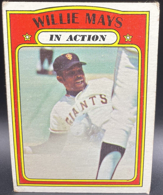Willie Mays 1972 Topps #50 In Action New York Giants