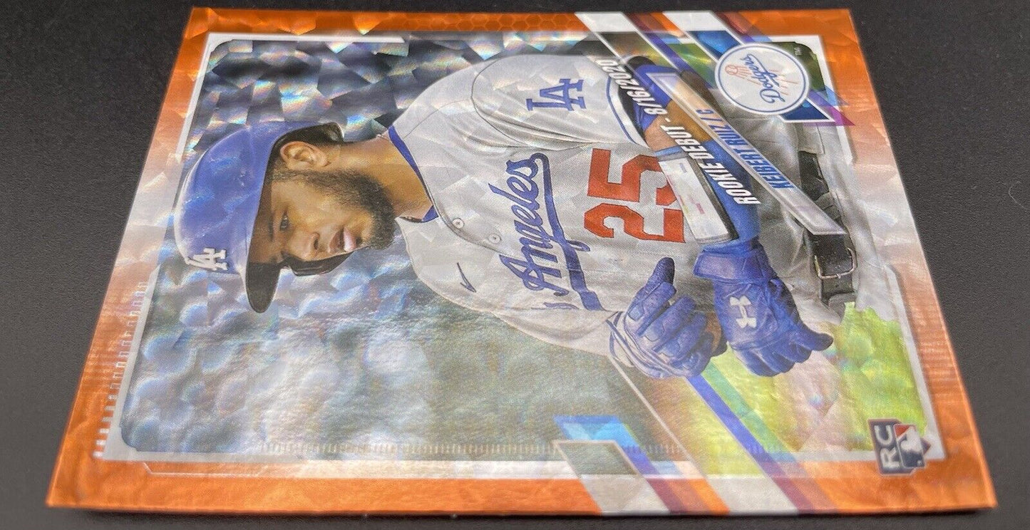 Keibert Ruiz 2021 Topps Orange Foil #US309 Rookie Card /299 Los Angeles Dodgers