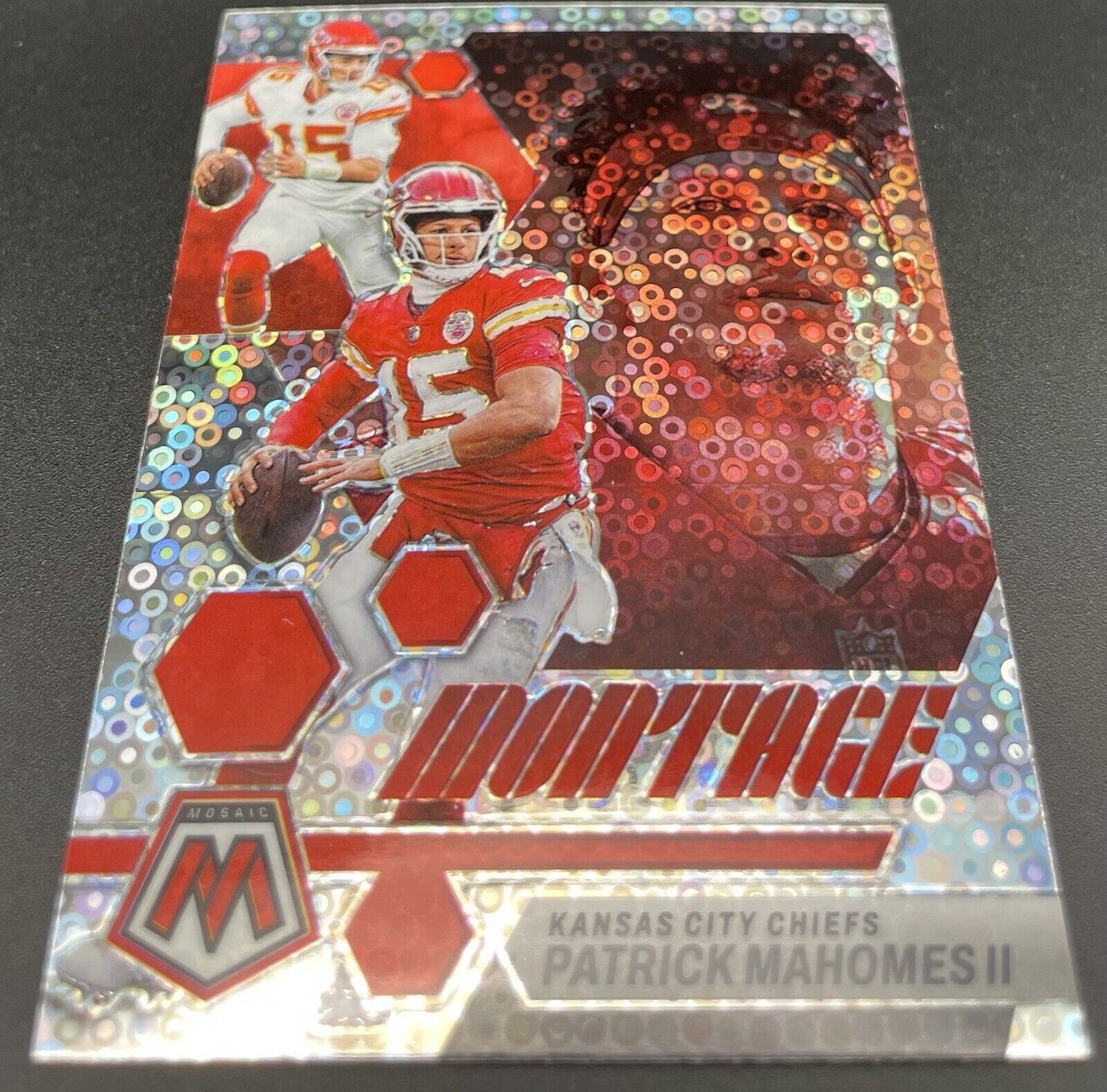 Patrick Mahomes II 2023 Panini Mosaic Disco Silver #M-6 Kansas City Chiefs