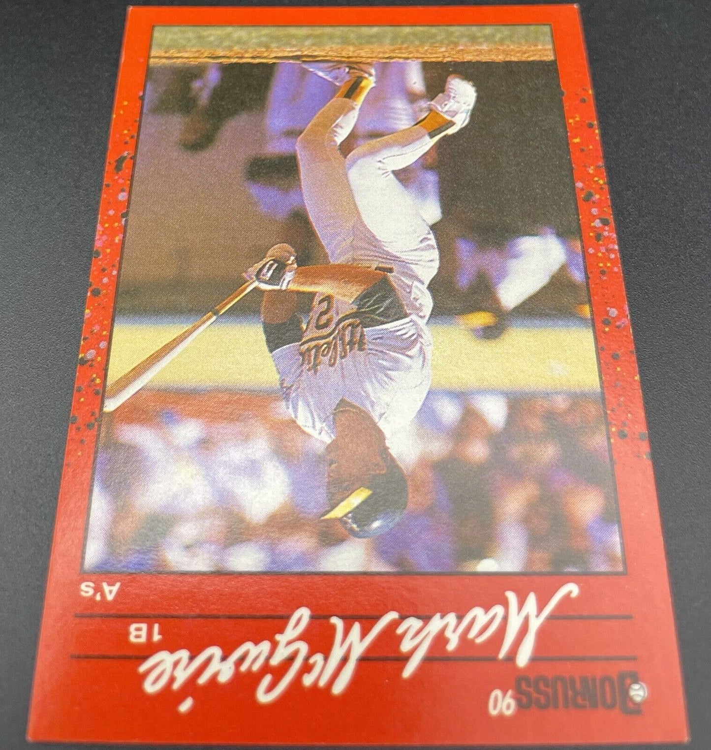 Mark McGwire 1990 Donruss #185 Oakland Athletics  Error Card