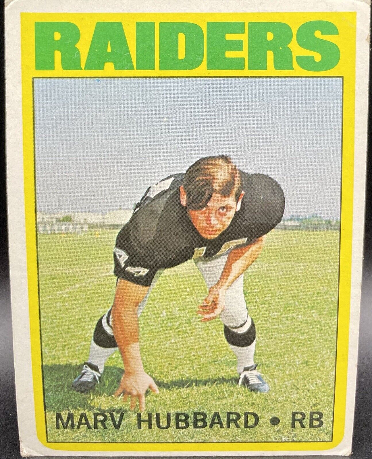 Marv Hubbard 1972 Topps #54 Rookie Card Oakland Raiders