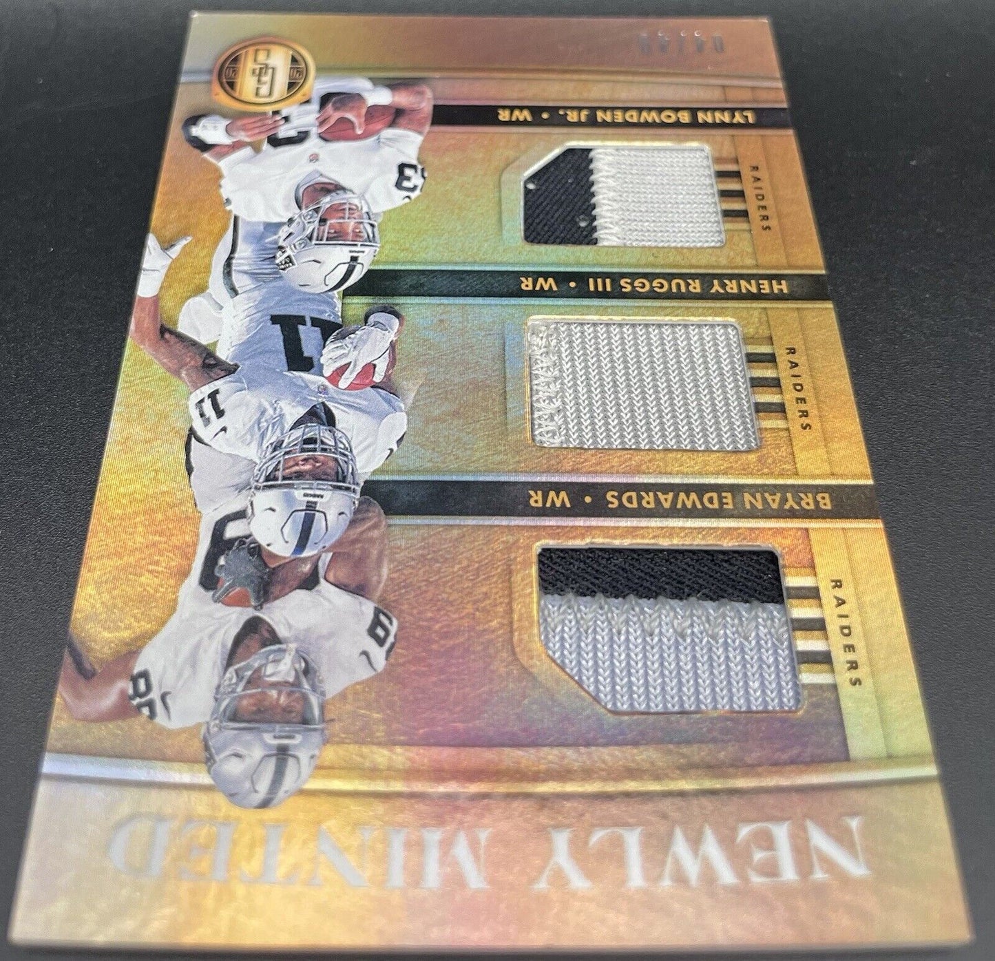 2020 Panini GS New Minted Patch Bryan Edwards, Henry Ruggs III, Lynn Bowden Jr 