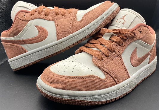 Women’s 6.5 Air Jordan 1 Low Se Peach Canvas Great Condition Used 🔥🔥