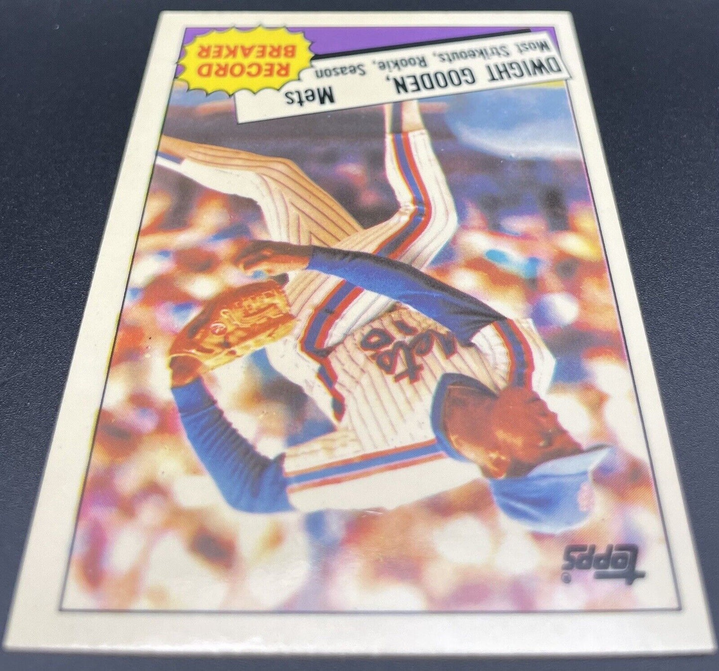 1985 Topps - Record Breaker Collector's Edition (Tiffany) #3 Dwight Gooden (RC)