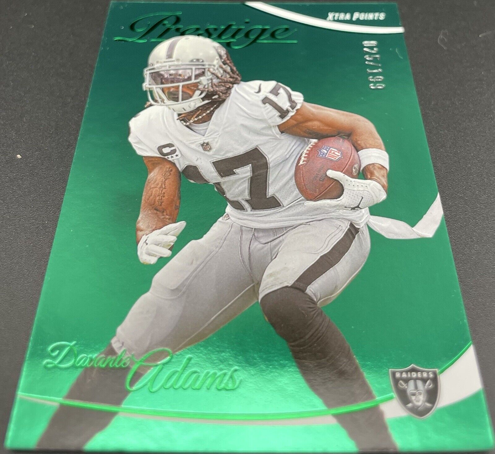 Davante Adams Prestige Xtra Points Green  /199 2023 #153 Las Vegas Raiders!🔥