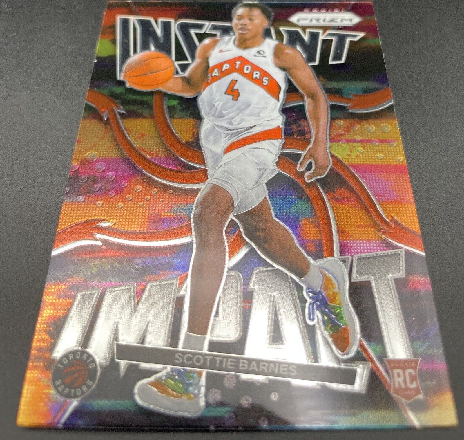 2021-22 Panini Prizm - Instant Impact #16 Scottie Barnes, Scottie Barnes (RC)