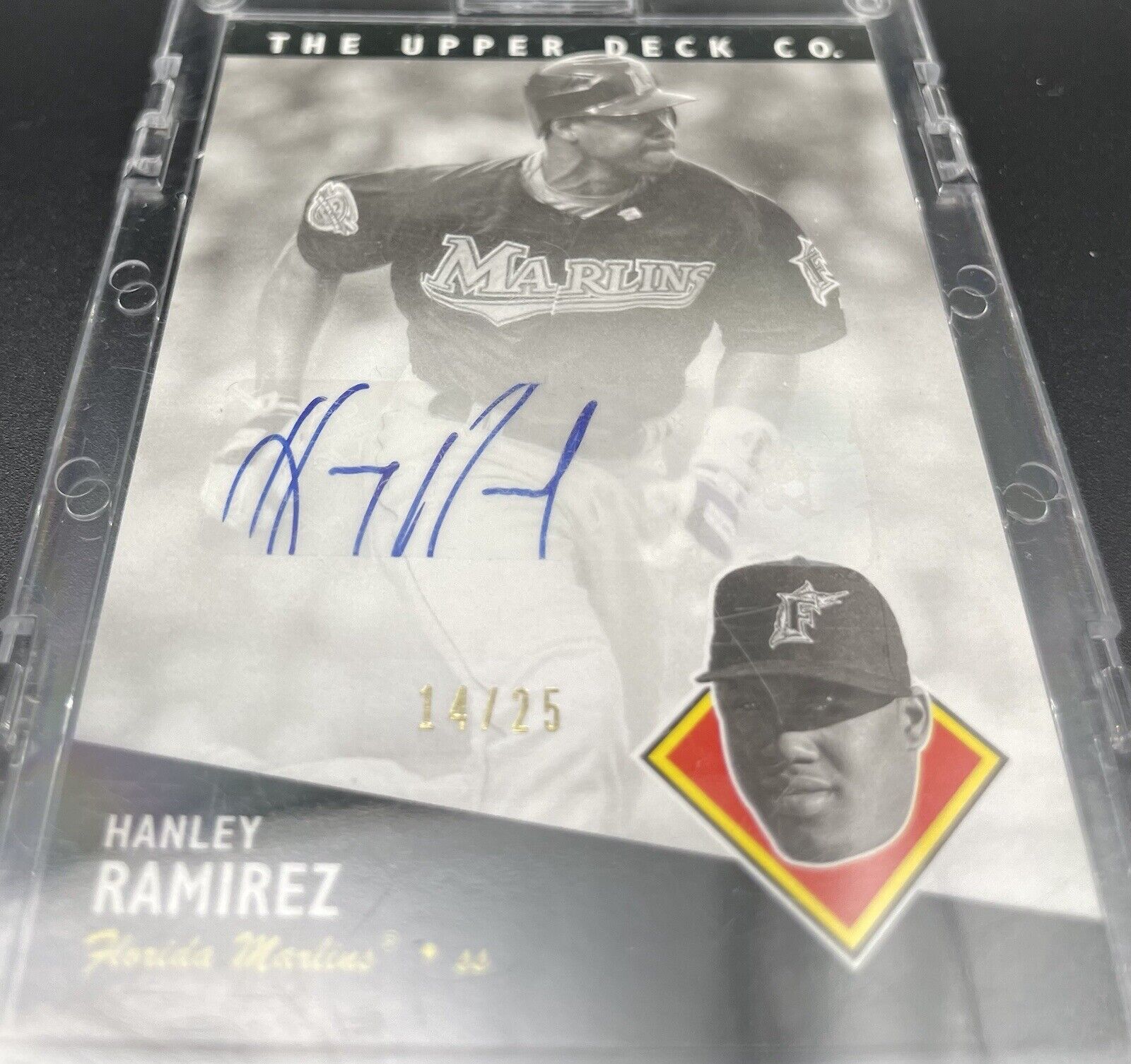 Hanley Ramirez 2008 Upper Deck Timeline #153 Auto, 14/25 Seattle Marlins￼