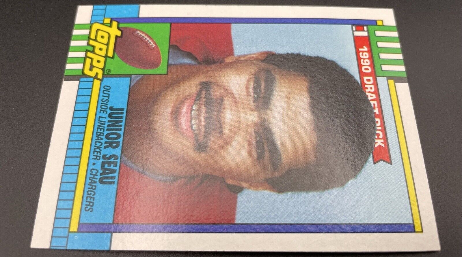 Junior Seau 1990 Topps #381 1990 Draft Pick RC San Diego Chargers