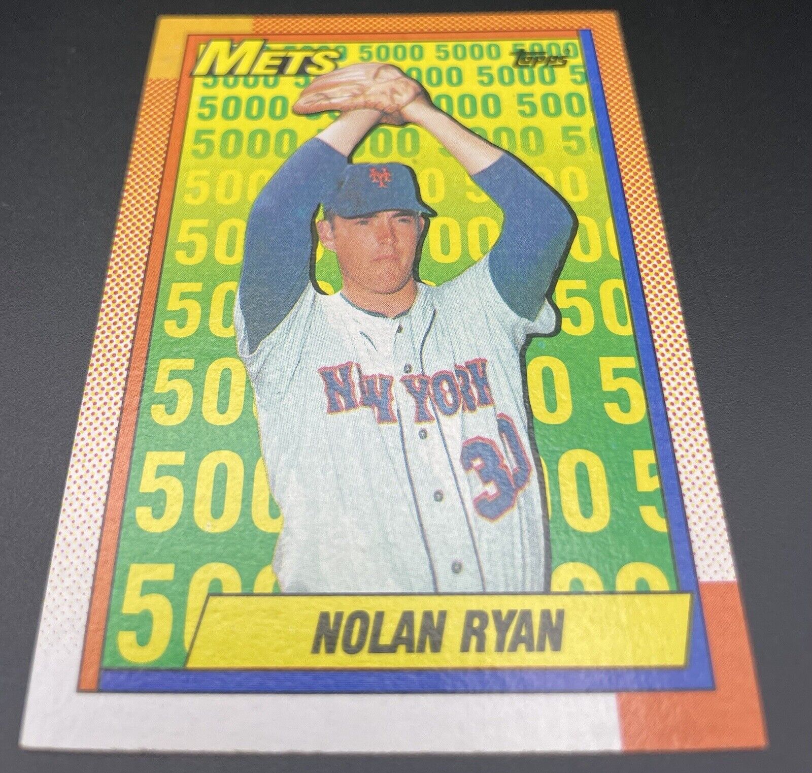 Nolan Ryan 1990 Topps 5000 # 2 HOF New York Mets