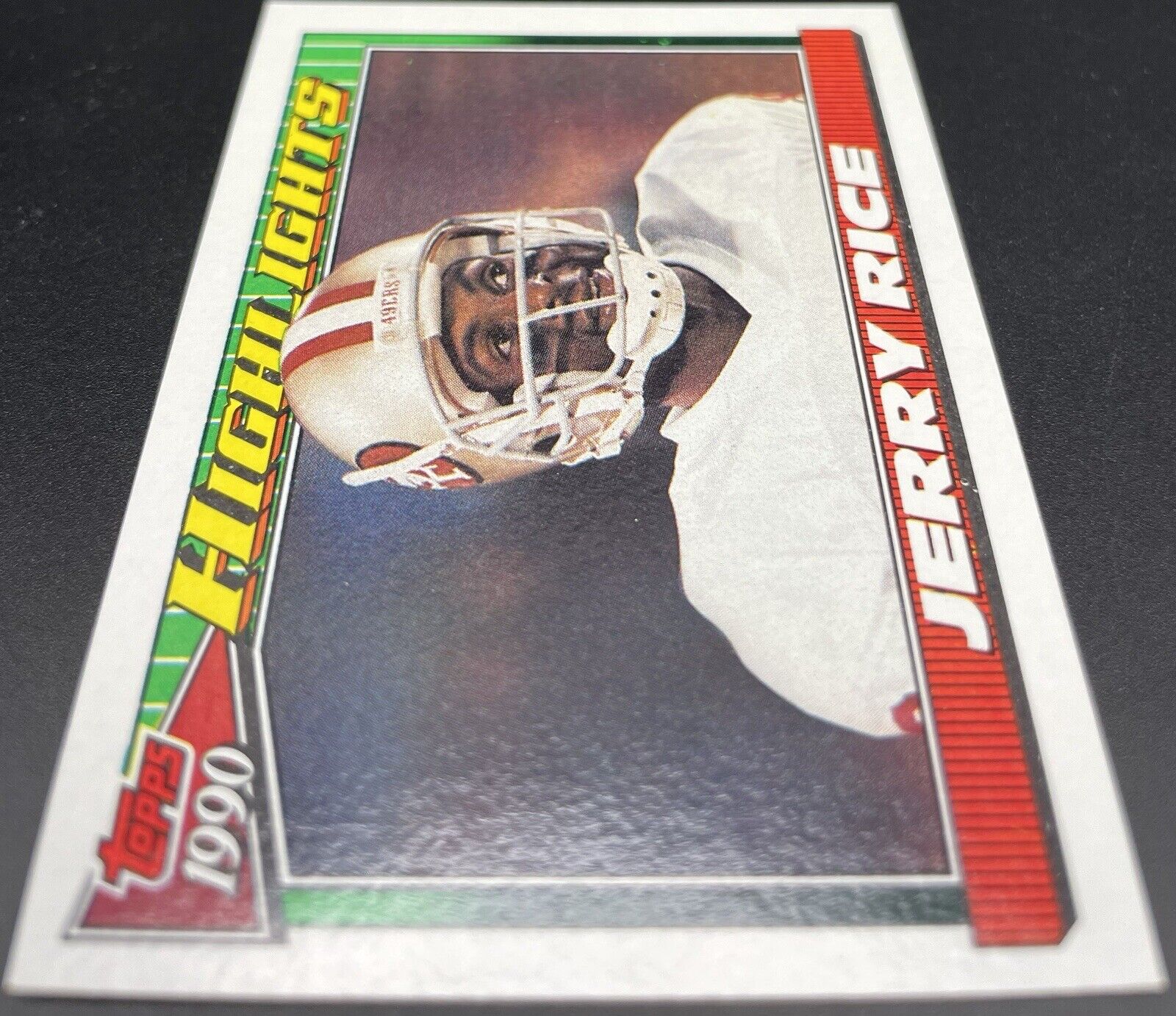 Jerry Rice 1991 Topps #6 Highlight San Francisco 49Ers