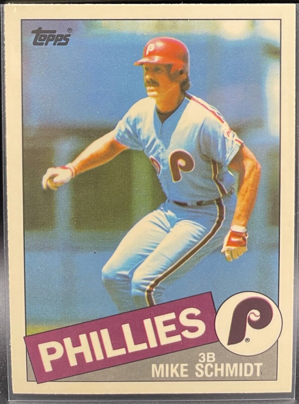 Mike Schmidt 1985 Topps (Tiffany) #500 Philadelphia Phillies