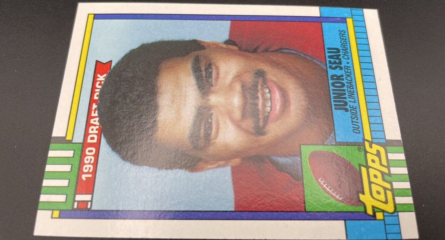 Junior Seau 1990 Topps #381 1990 Draft Pick RC San Diego Chargers