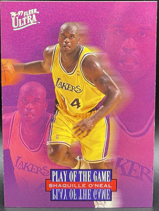 Shaquille O’Nneal 1997 Fleer Ultra #296 Player Of The Game LA Lakers Pink
