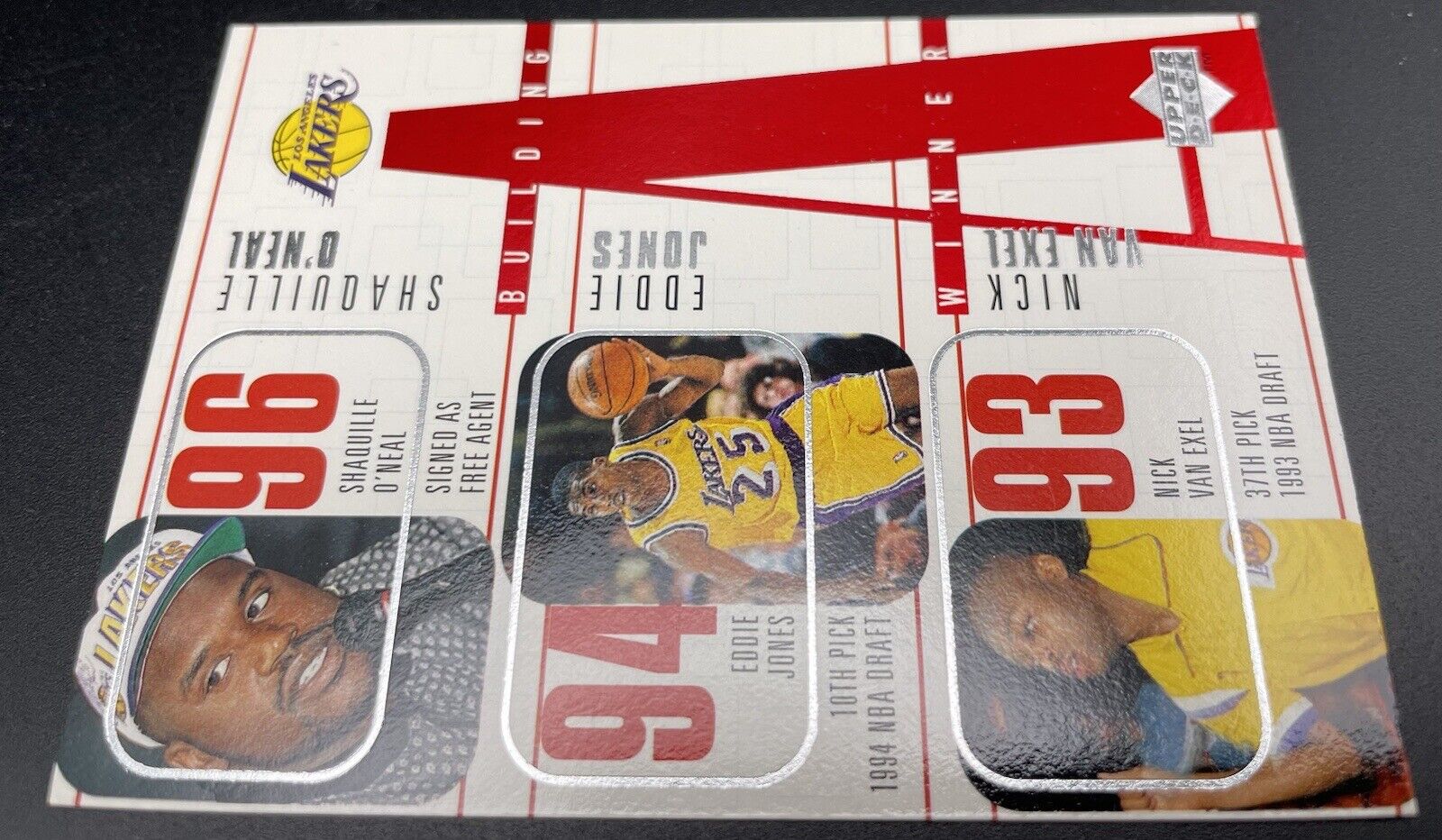 1996-97 Upper Deck - Building a Winner #148 Kobe Bryant, Shaquille O'Neal, Eddie