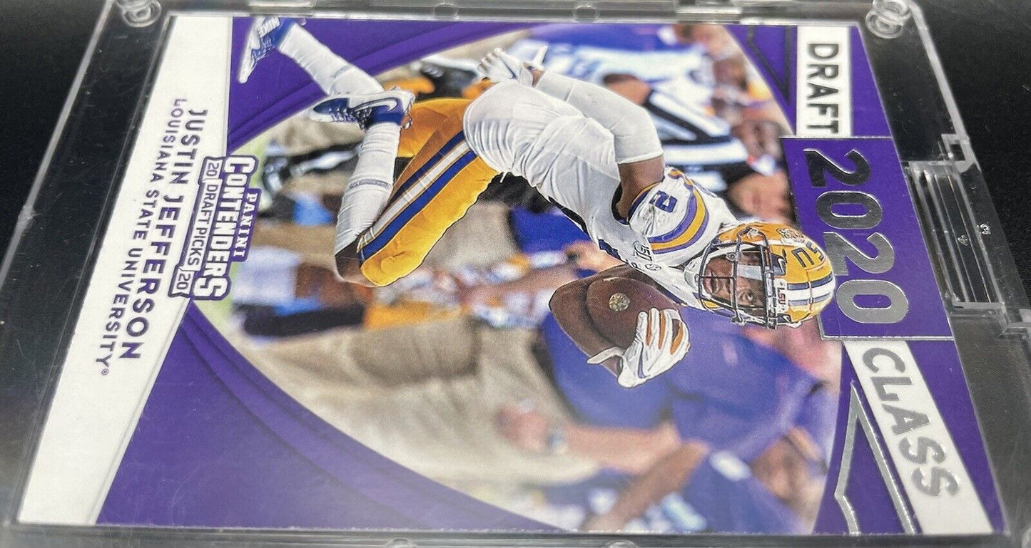 2020 Panini Contenders Draft Picks - Draft Class #17 Justin Jefferson (RC)