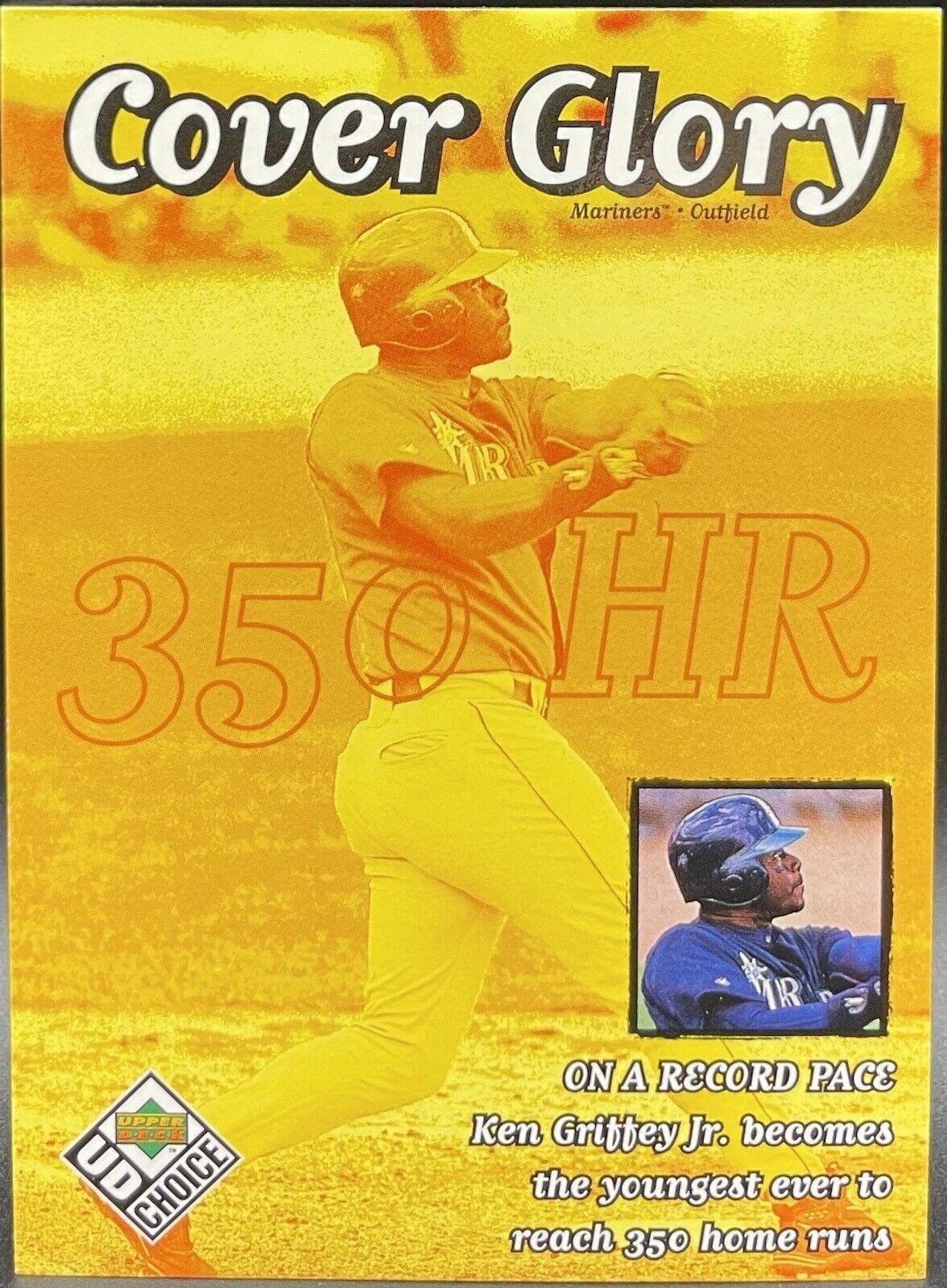 KEN GRIFFEY JR 1999 Upper Deck Choice Cover Glory #37 Seattle Mariners MVP HOF