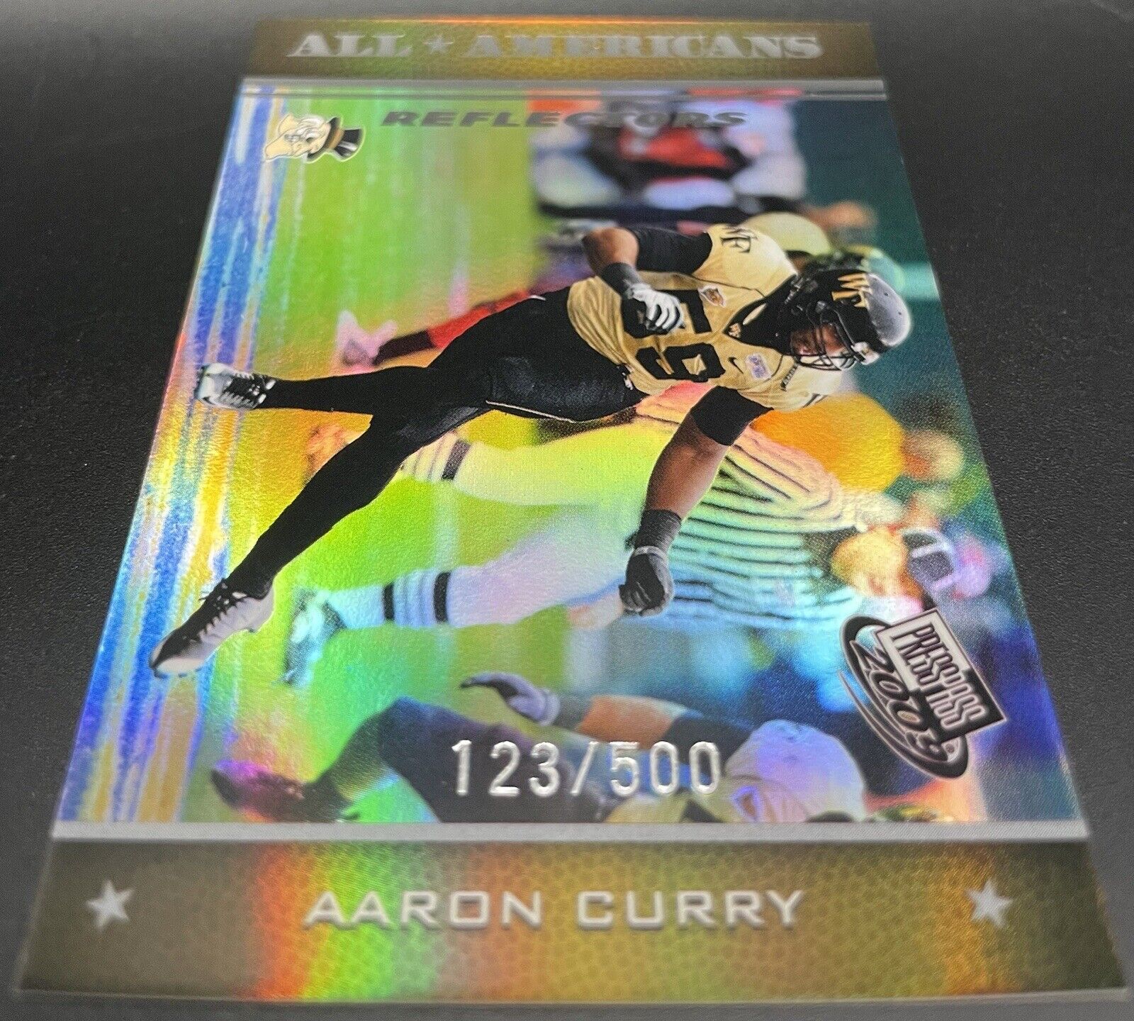 2009 Press Pass - Reflectors #81 Aaron Curry /500 (RC)