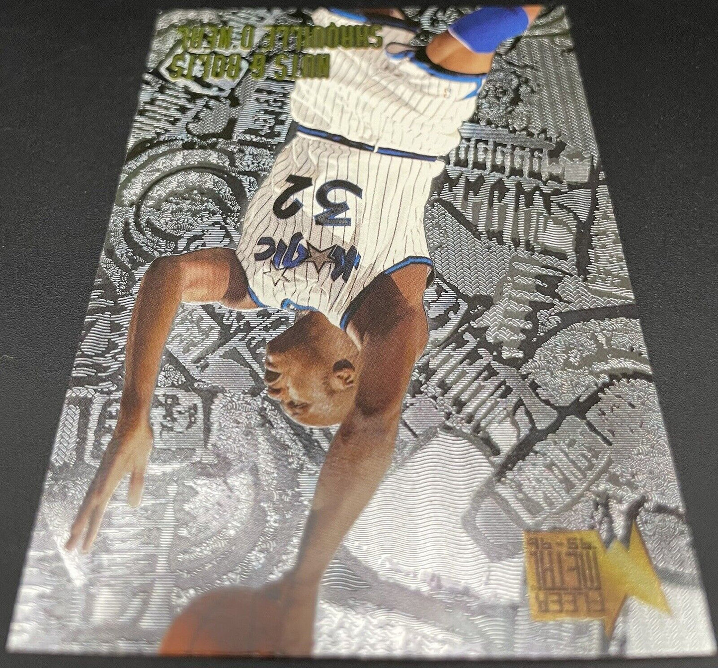 Shaquille O’Neal 1996 Skybox Fleer Metal #215 Orlando Magic