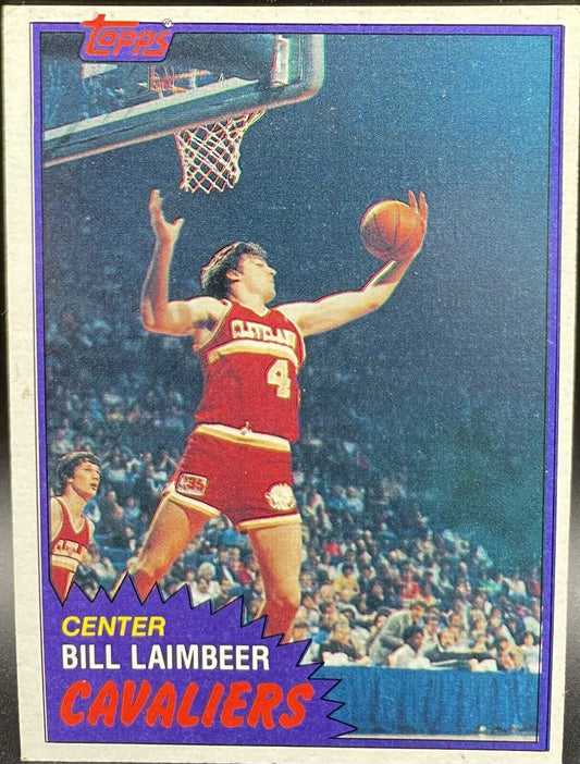 1981 Topps Mid West #74 Bill Laimbeer Rookie Card Cleveland Cavaliers 🔥🔥￼