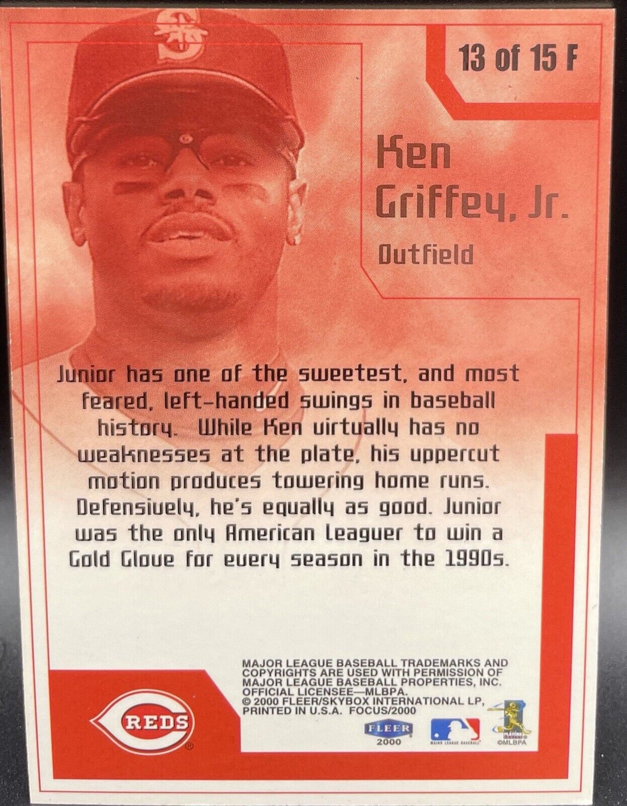 Ken Griffey Jr 2000 Fleer / Skybox Focus Focal Points #13 Cincinnati Reds